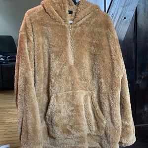 Fluffy brown sweatshirt